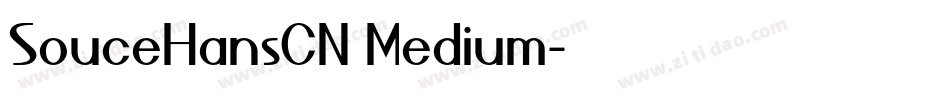 SouceHansCN Medium字体转换